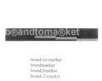 BRAND-TO-MARKET ; BRANDMARKET ; BRAND2MARKET ; BRAND-2-MARKET ; BRANDTOMARKET