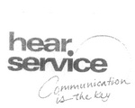 HEAR SERVICE COMMUNICATION IS THE KEY