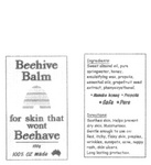 BEEHIVE BALM FOR SKIN THAT WONT BEEHAVE