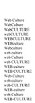 WEB CULTURE ; WEBCULTURE ; WEB-CULTURE