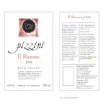 PIZZINI IL BARONE 2001 KING VALLEY