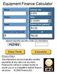 EQUIPMENT FINANCE CALCULATOR E FINANCE EZI