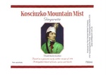 KOSCIUZKO MOUNTAIN MIST GINGERETTE THAD KOSCIUZKO BASED ON GENUINE EARLY SETTLER RECIPE OF 1876 A DELIGHTFUL BLEND OF FRUITS, SPICES AND HERBS