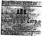 SANGRE DE TORO  TORRES