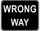 WRONG WAY